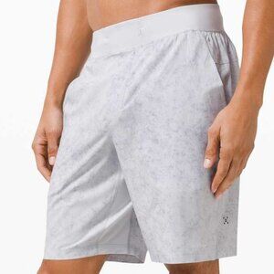 Lululemon T.H.E. Short 9" *Linerless Gravel Dust Alpine White Multi Sz S